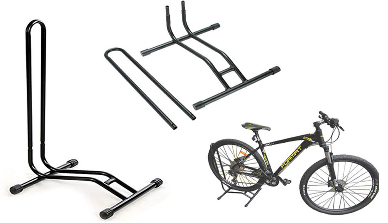 Soporte andideslizante para bicicletas de piso Soporte andideslizante para bicicletas de piso